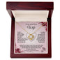 To My Beautiful Wife | I Love You, Forever & Always - Love Knot Necklace