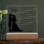 To My Wife | Square Acrylic Plaque