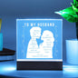 To My Husband | Square Acrylic Plaque!