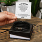 To My Husband | I Choose You Again & Again - Men's "Love You Forever" Bracelet