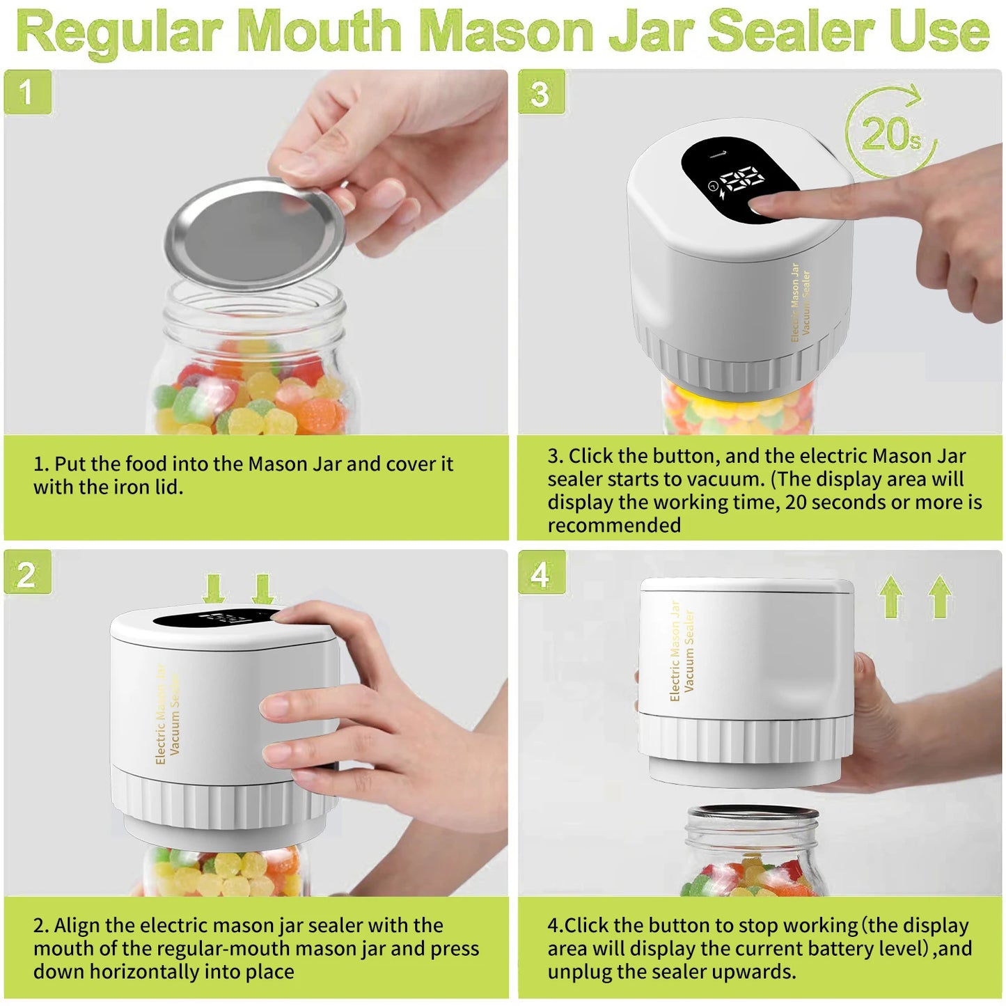 Mason Jar Vacuum Sealer