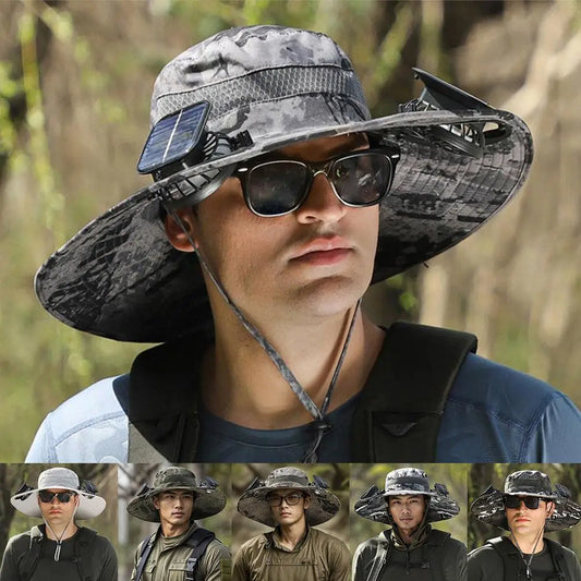 Solar Breeze Hat Fan