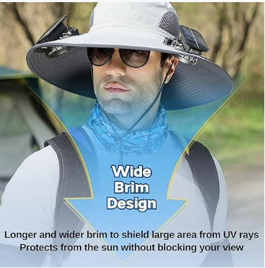 Solar Breeze Hat Fan